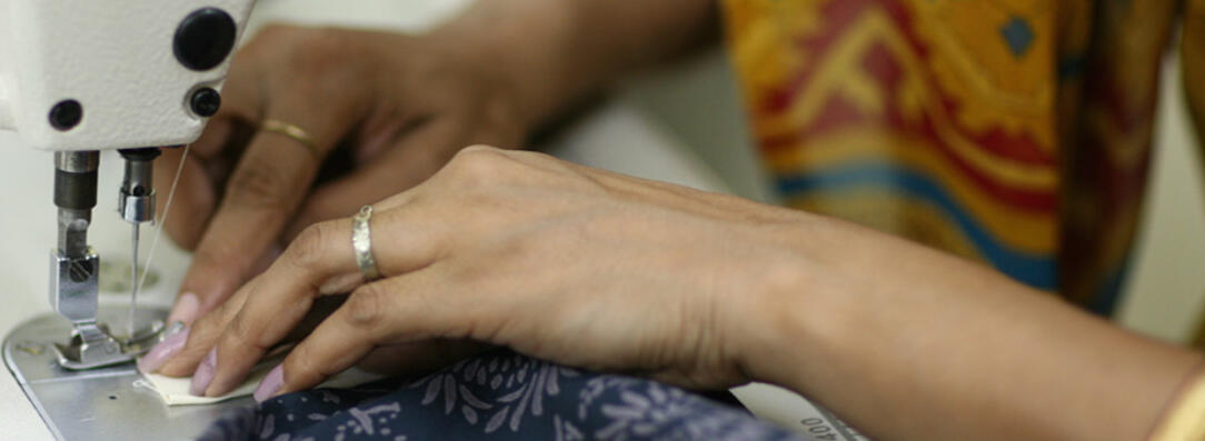 Hand block printing near Jaipur, India Hand block printing near Jaipur, India